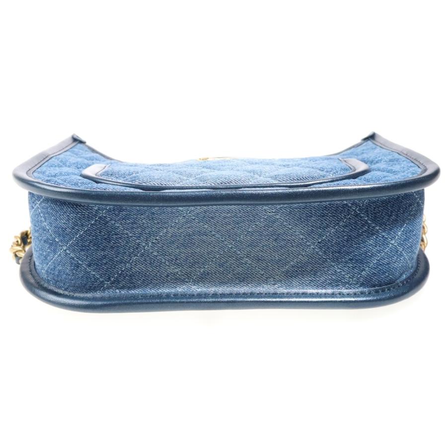 CHANEL（シャネル） ココマーク マトラッセ ホーボー レザー切替デニム