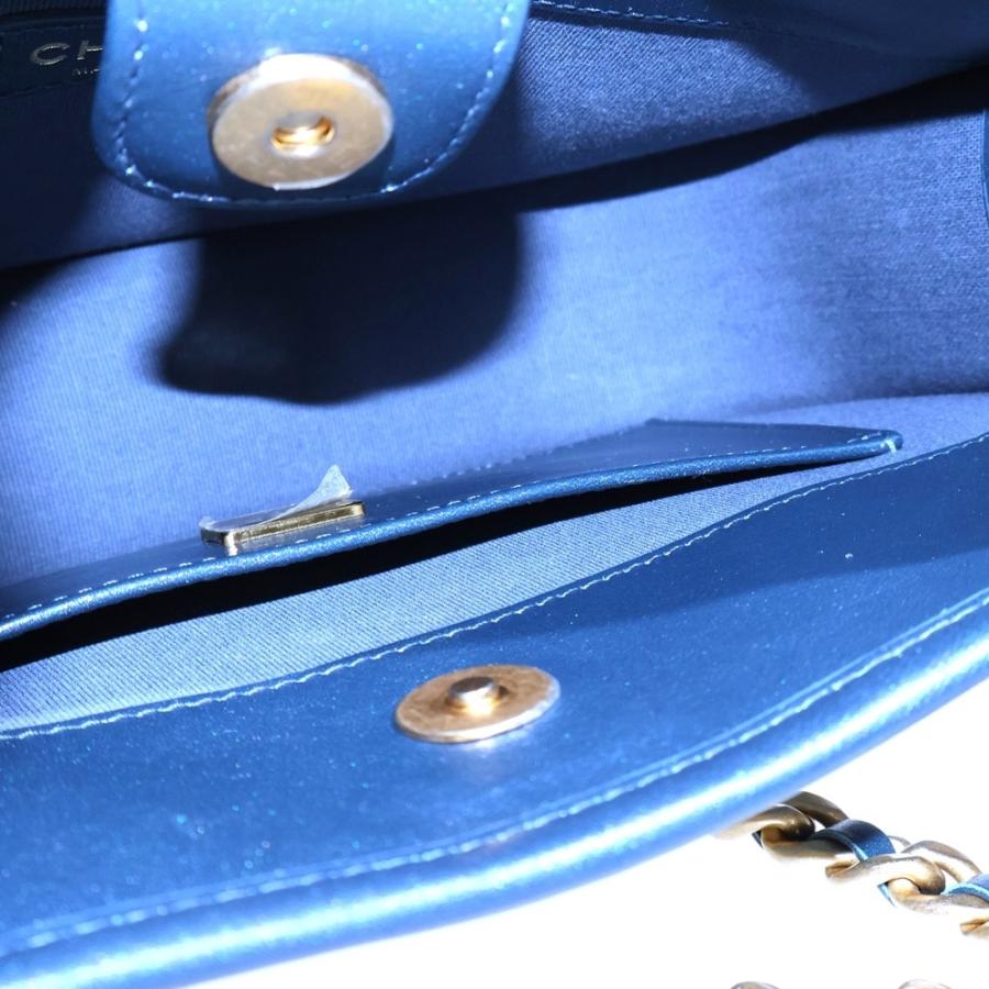 CHANEL（シャネル） ココマーク マトラッセ ホーボー レザー切替デニム