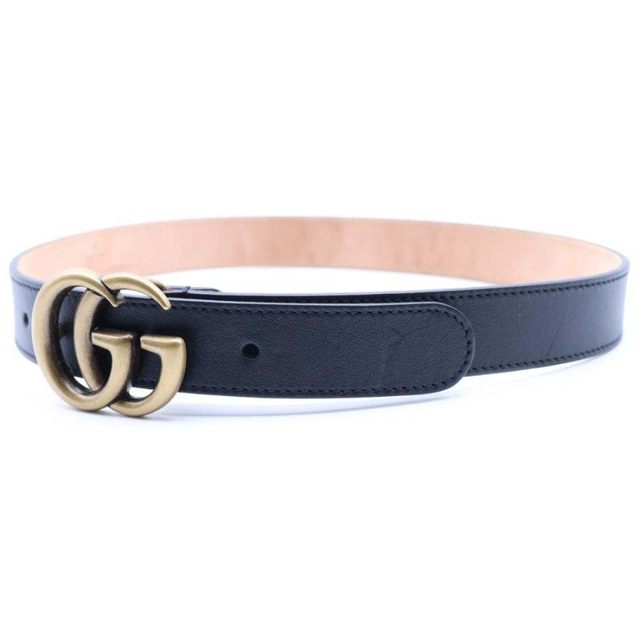 GUCCI グッチ GGマーモント ベルト ブラック レザー 432707 GUCCI（グッチ） GGマーモント ベルト ブラック レザー 432707 : BRING