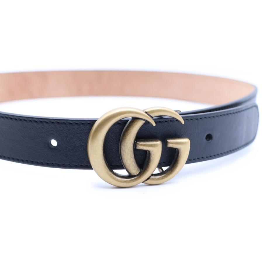 GUCCI（グッチ） GGマーモント ベルト ブラック レザー 432707 : BRING