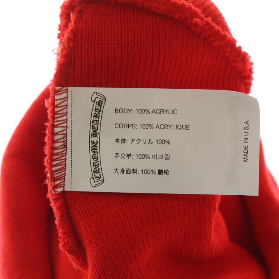CHROME HEARTS（クロムハーツ） フロントロゴニットキャップ レッド