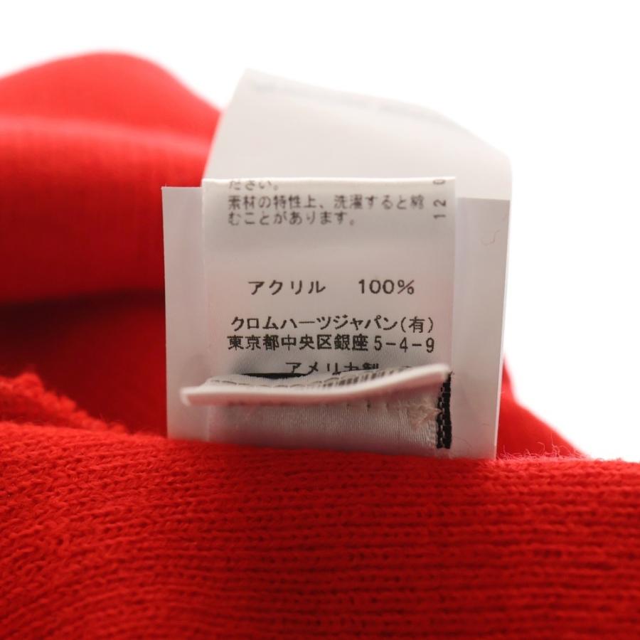 CHROME HEARTS（クロムハーツ） フロントロゴニットキャップ レッド