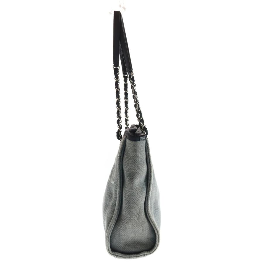 【ぴょこ②】　A66939　ドーヴィル　スモールトート　グレー Deauville シャネル CHANEL ドーヴィル トートPM シール 19番台 A66939
