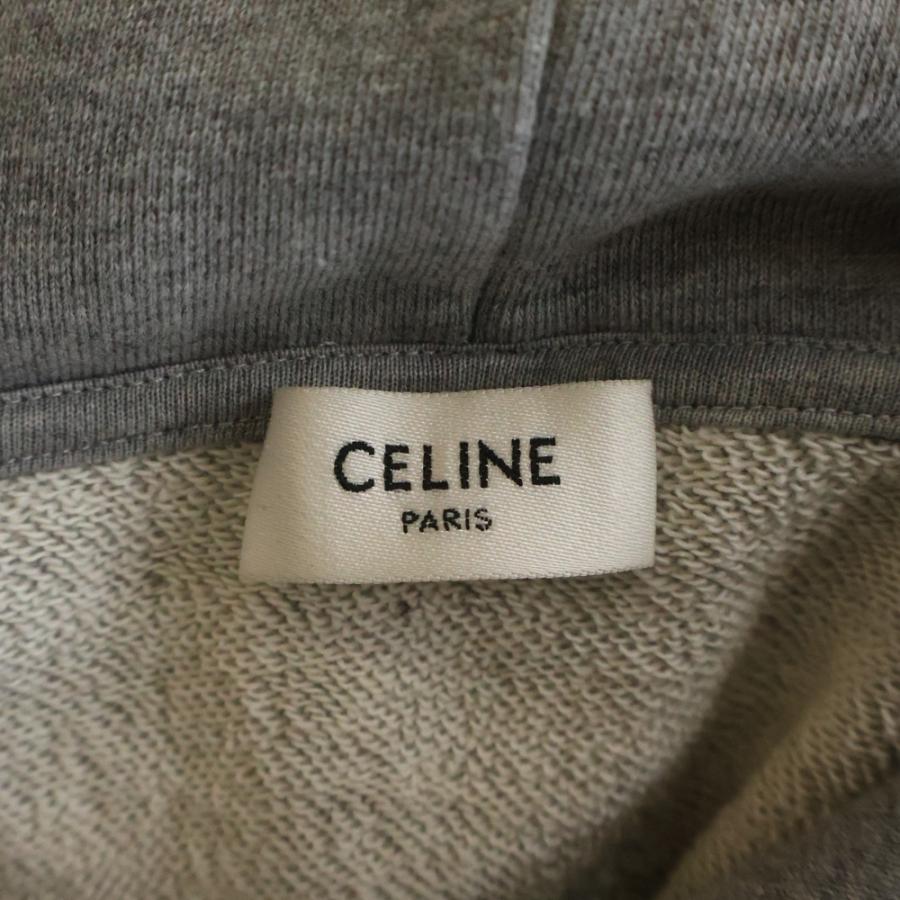 【センドウ】CELINE セリーヌ 21AW ロゴドロープルオーバーパーカ CELINE - 極美品 セリーヌ CELINE パーカー 21AW フーディ スウェット