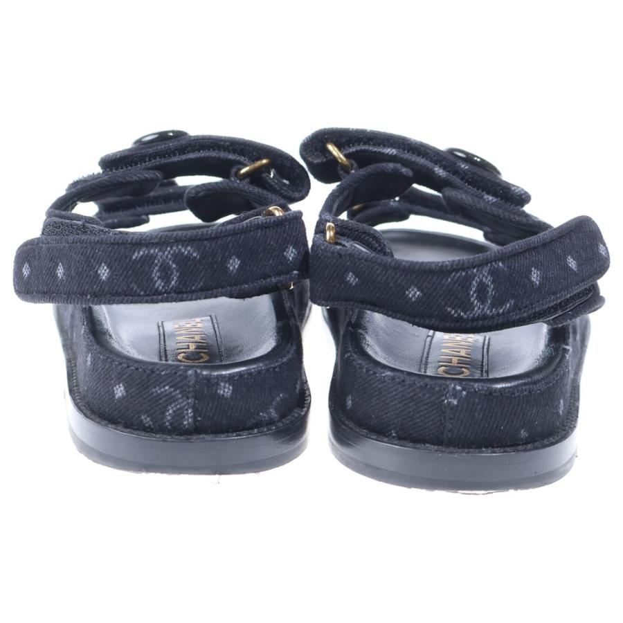 CHANEL（シャネル） ココマーク フットベットサンダル プリントデニム