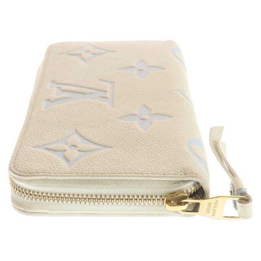 LOUIS VUITTON ルイヴィトン モノグラム・アンプラント ジッピーウォレット ロングウォレット ラウンドジップ長財布 カードケース アイボリー×ライトブルー レザー M83308 ゴールド金具 LOUIS VUITTON - LOUIS VUITTON ルイヴィトン モノグラム・アン