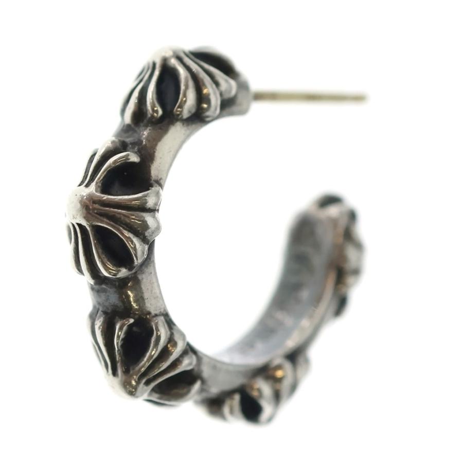 【美品】 クロムハーツ ピアス クロスバンド フープ CHROME HEARTS CHROME HEARTS（クロムハーツ） HOOP CROSS クロスバンド フープピアス