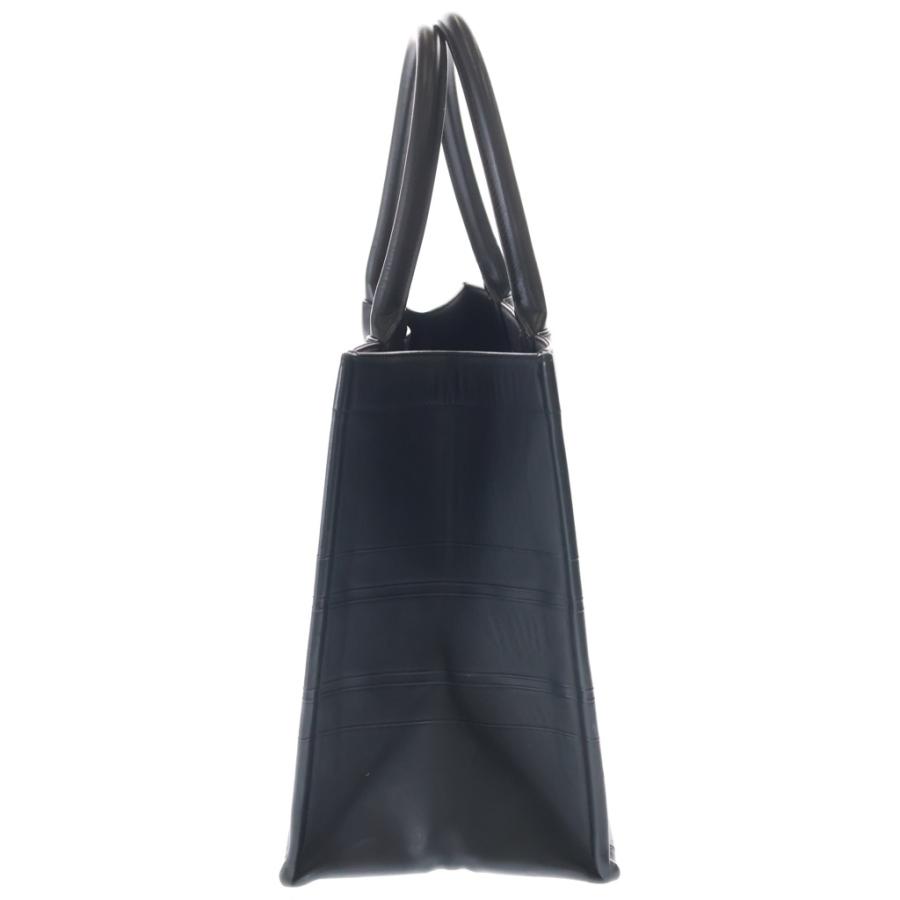 Dior ブックトート バッグ ミディアム レザー トートバッグ ブラック Christian Dior（クリスチャン・ディオール） ブックトート ミディアム
