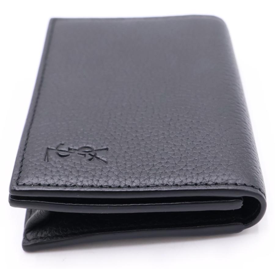 SAINT LAURENT PARIS 名刺入れ カードケース ブラック SAINT LAURENT PARIS サンローランパリ カサンドラ シャドウ 名刺入れ