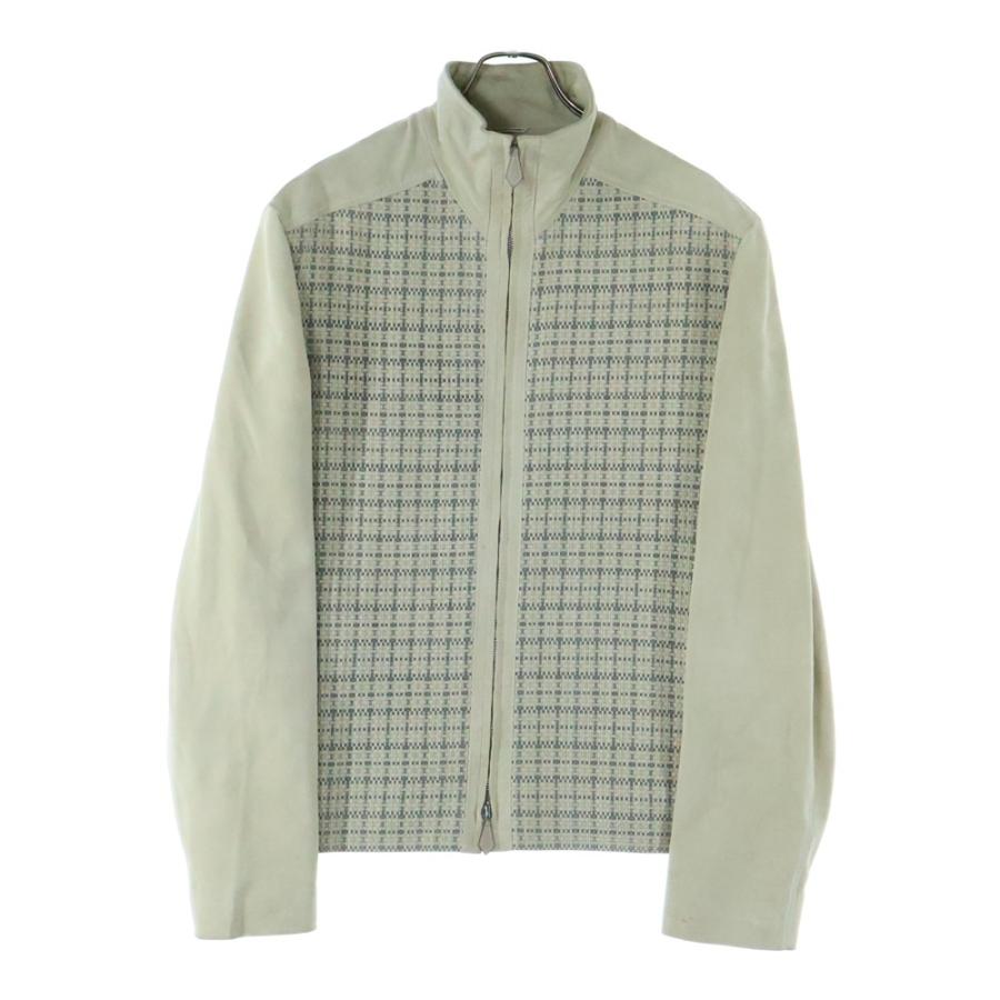 HERMES（エルメス） スウェードレザー イントレチャート ジップアップ