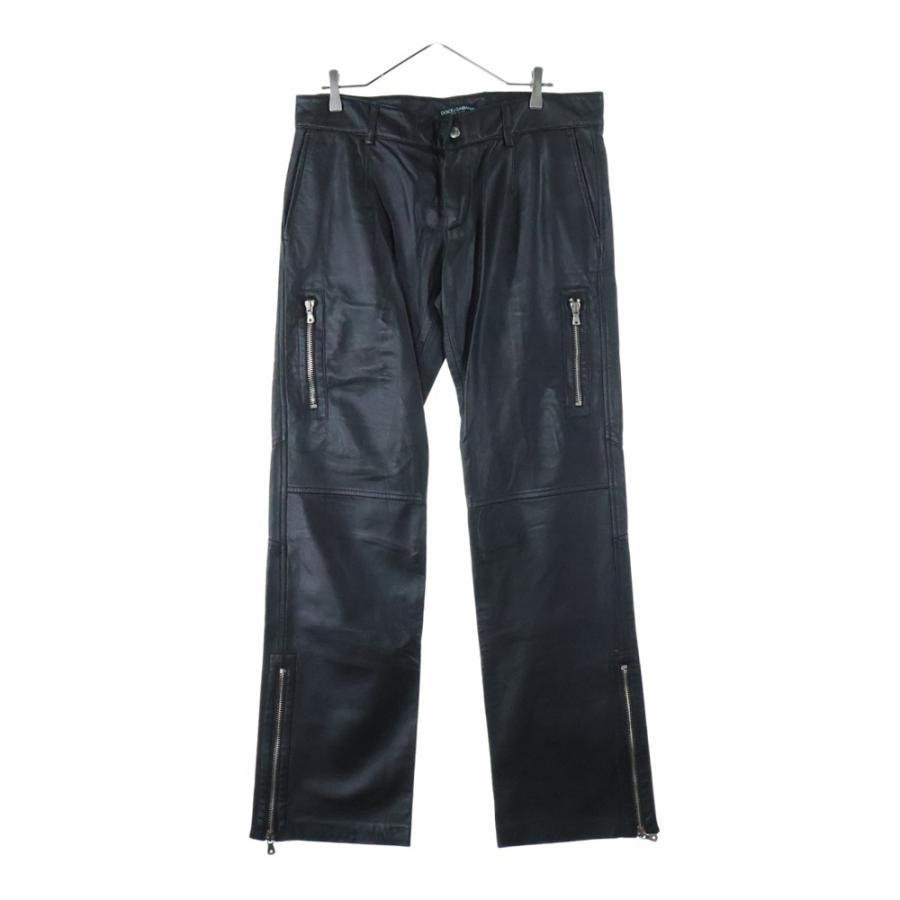 Dolce&Gabbana　ラムレザーパンツ Dolce & Gabbana ドルチェ＆ガッバーナ レザーパンツ - FARFETCH