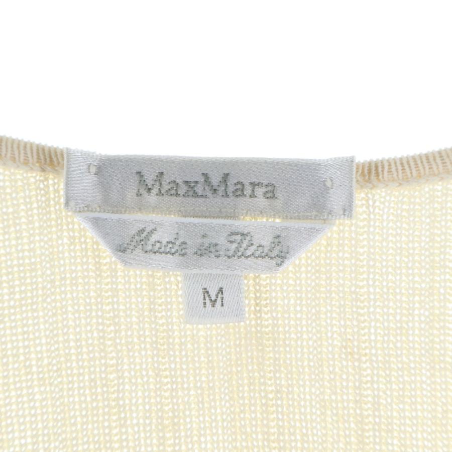 【美品】MaxMara バージンウール 長袖ニット アイボリー MaxMara マックスマーラ レーヨン長袖ニット オフホワイト M : BRING