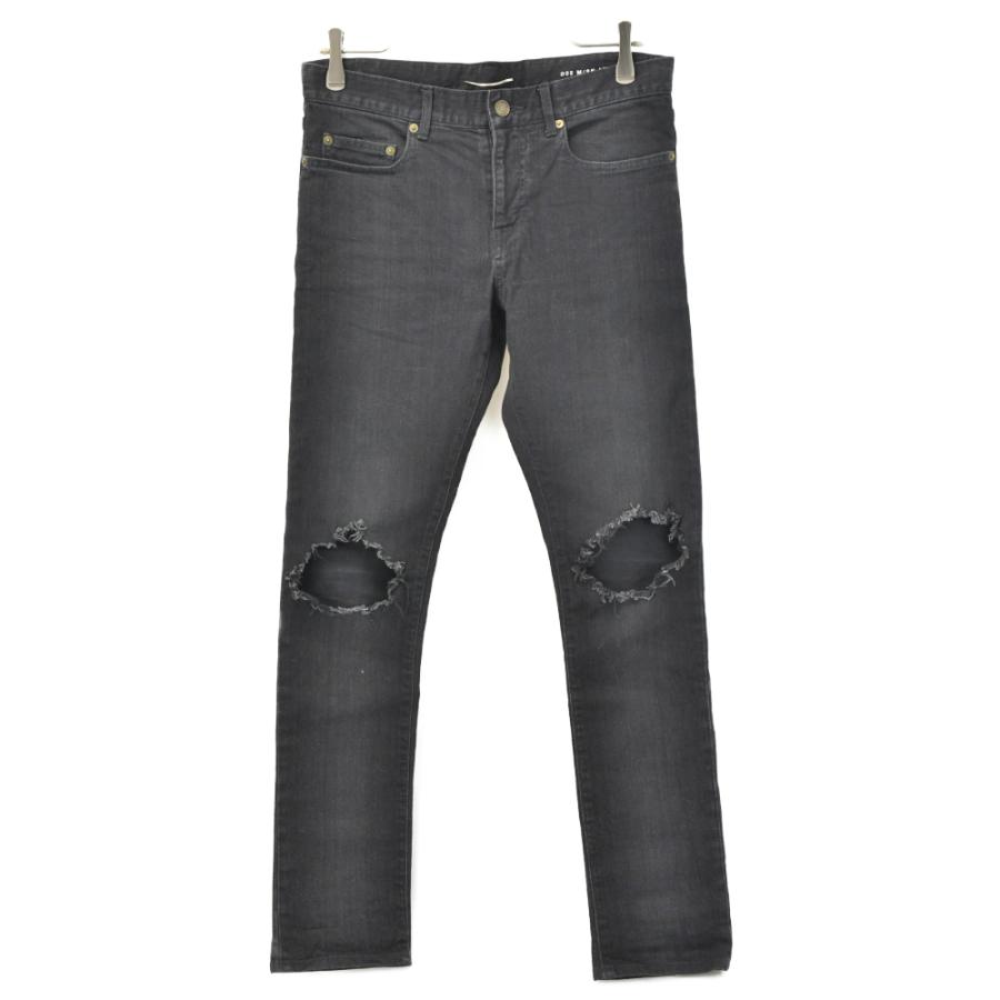 サンローランパリ 14AW ニークラッシュスキニーデニムパンツ サンローランパリ 14AW ニークラッシュスキニーデニムパンツ
