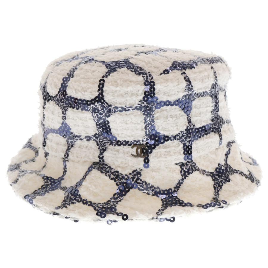 CHANEL（シャネル） ココマーク バケットハット ツイード×スパンコール