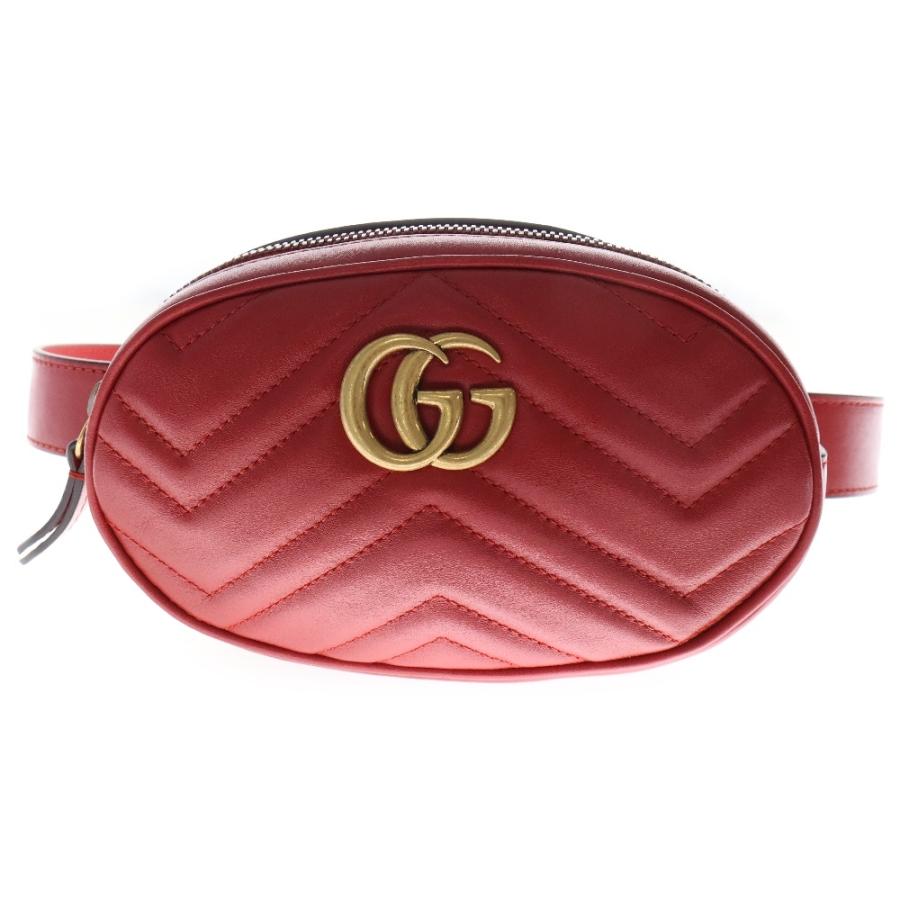GUCCI（グッチ） GGマーモント キルティングレザー ベルトバッグ