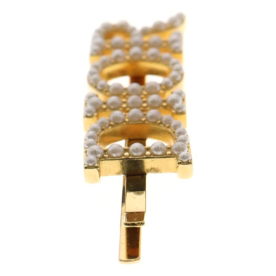 Christian Dior（クリスチャン・ディオール） ロゴ パール ヘアピン