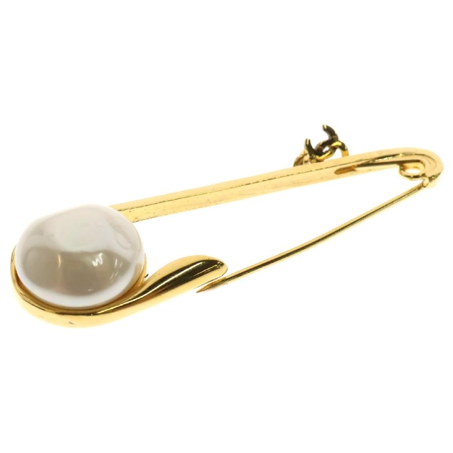 CHANEL パール ネックレス ゴールド　ブローチ CHANEL シャネル フェイクパール クリップ ココマーク ブローチ