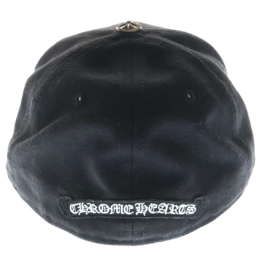 Chrom Hearts 黒い刺繍ロゴのベースボールキャップ CHROME HEARTS ブラックベースボールキャップ 新品未使用品 クロム