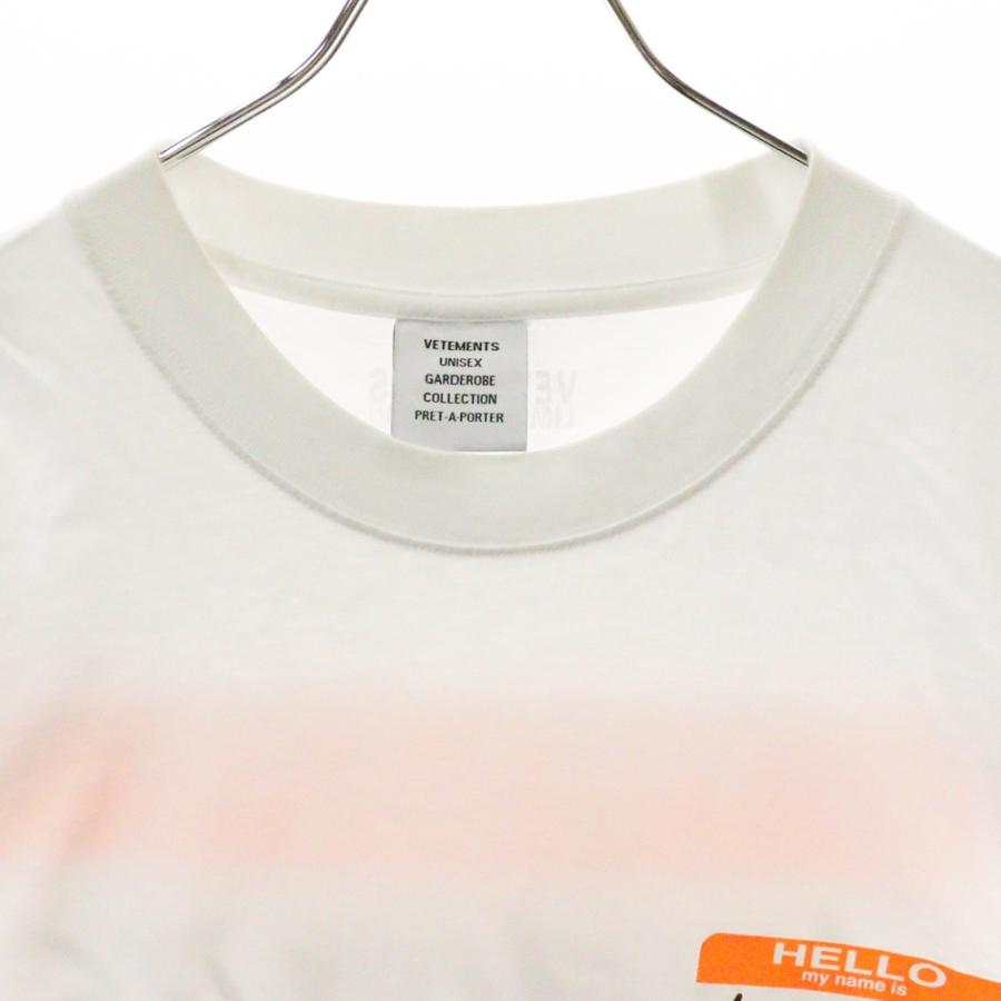 VETEMENTS ヴェトモン 21AW Hello My name is T-shirt マイネームイズ  