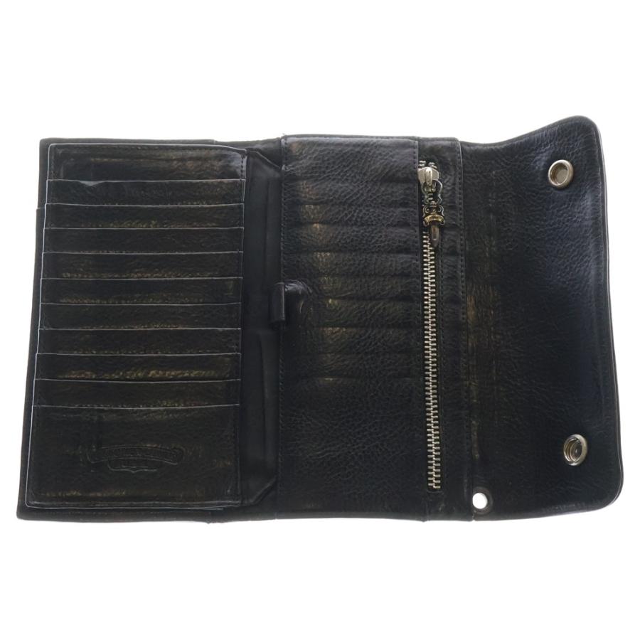 CHROME HEARTS（クロムハーツ） WAVE ウェーブ レザーウォレット 財布