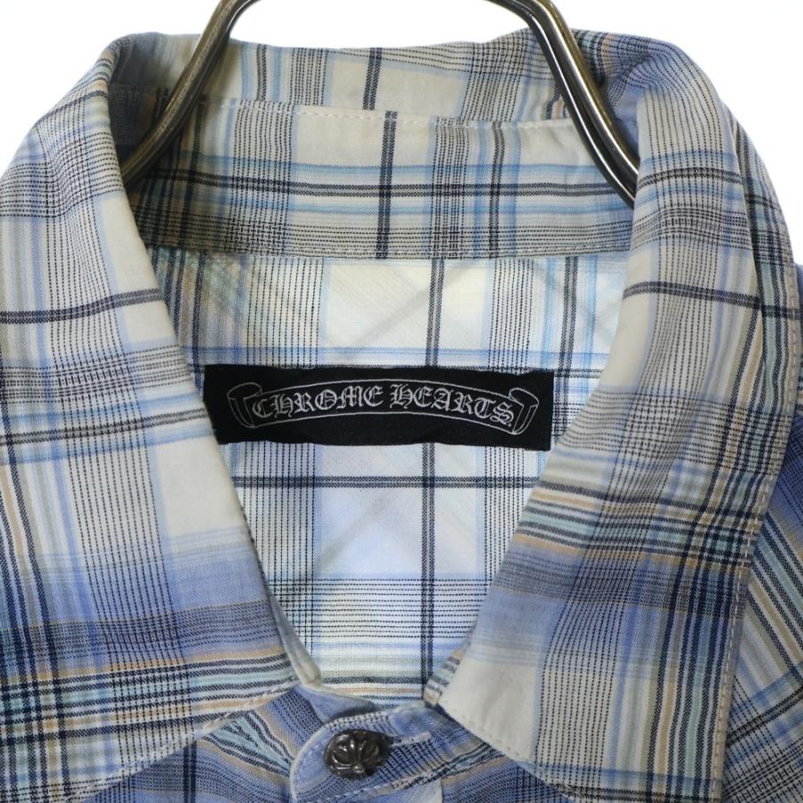 CHROME HEARTS クロムハーツ チェック総柄 BSフレア レザー