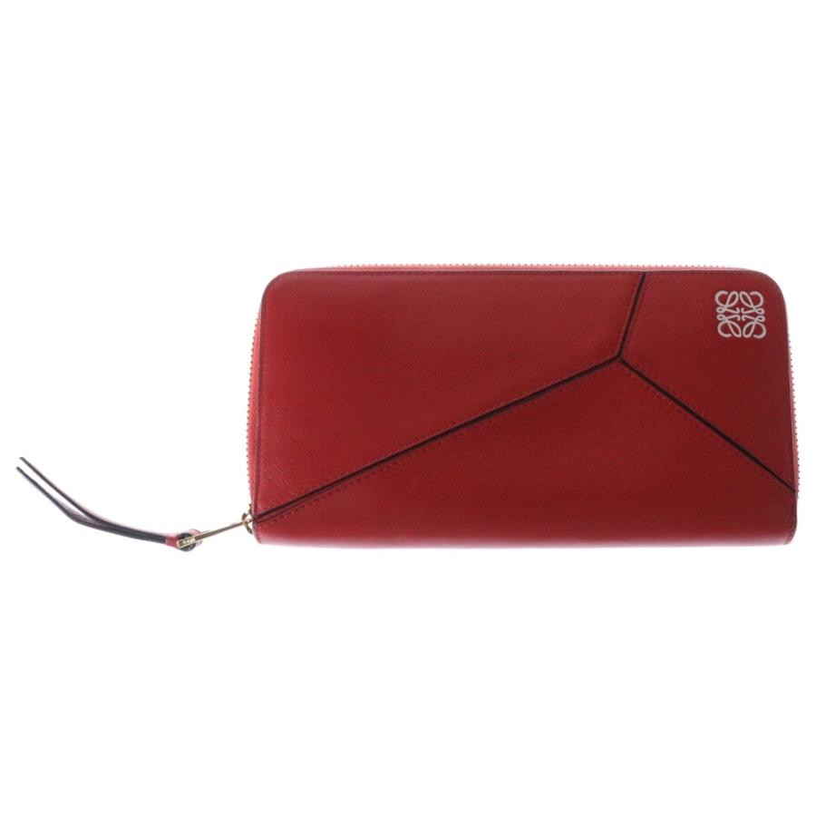 ✨️美品✨️ LOEWE パズル　長財布 ラウンドファスナー レザー LOEWE（ロエベ） PUZZLE OPEN WALLET 長財布 ラウンドファスナー