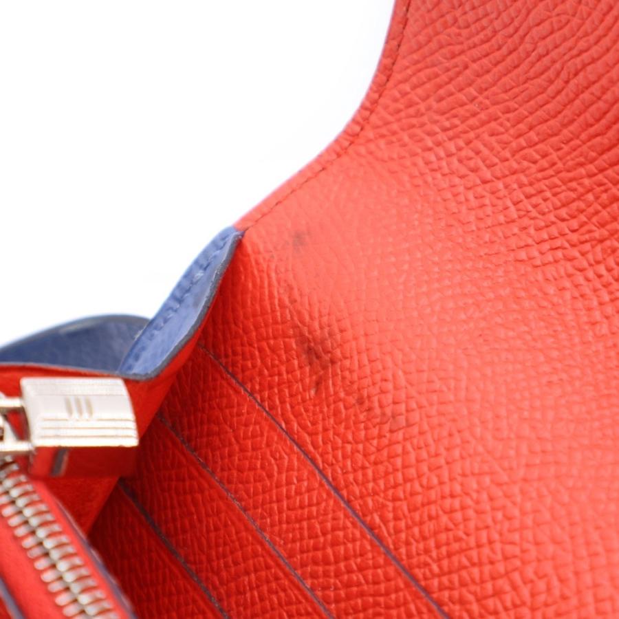 HERMES エルメス ケリーウォレット エプソン ブルーブライトン  