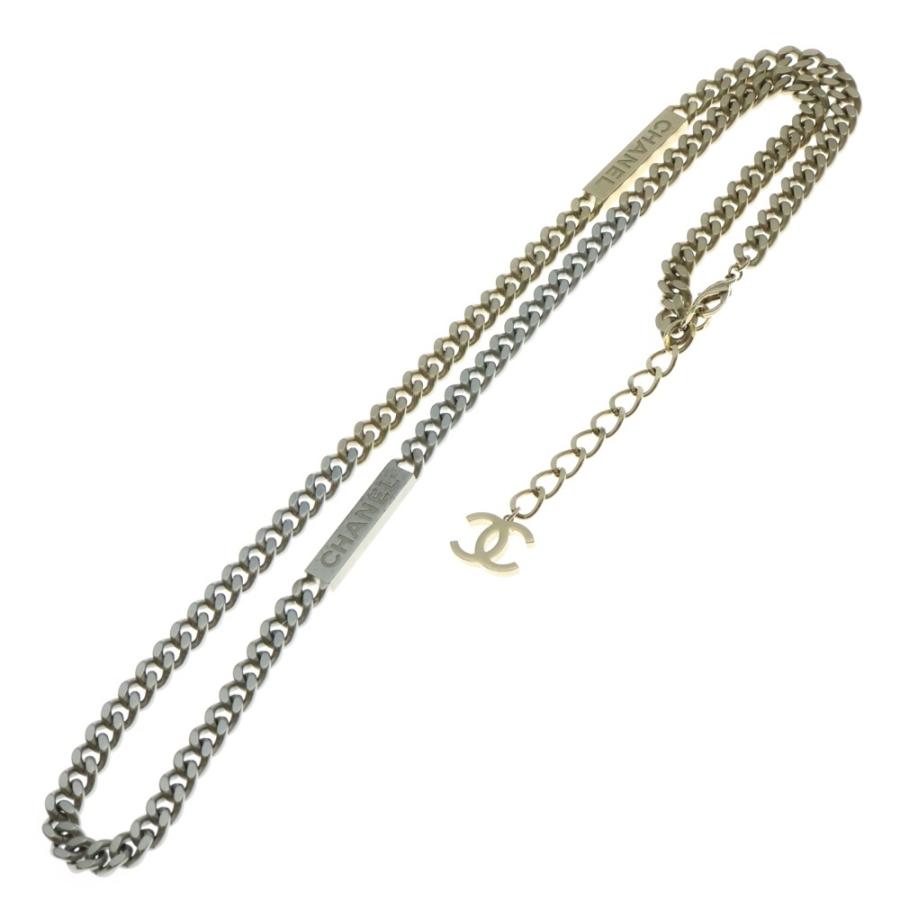 CHANEL（シャネル） ココマーク プレートロゴチェーンロングネックレス