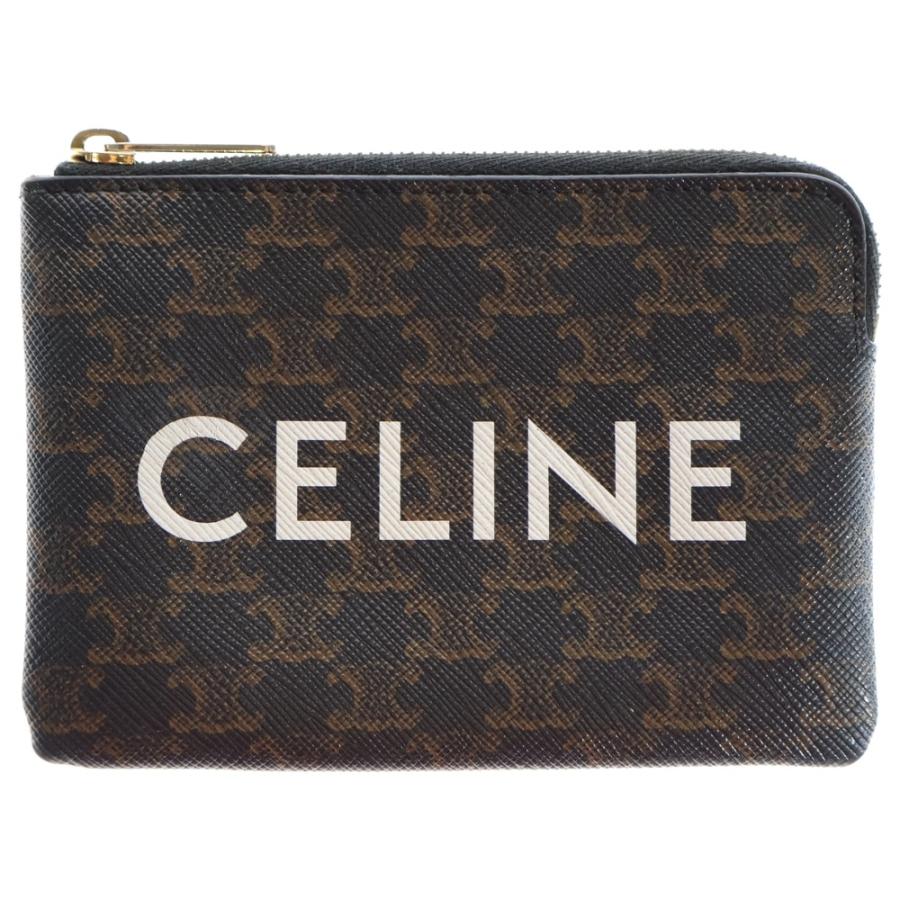 CELINE セリーヌ ケース トリオンフ柄 CELINE（セリーヌ） トリオンフ ロゴ カードケース コインケース 小物