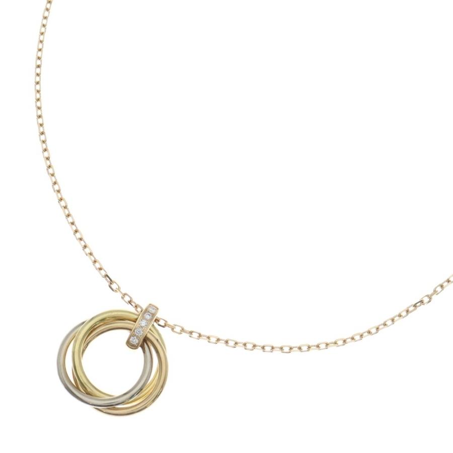 Cartier（カルティエ） トリニティ ダイヤ ネックレス Au750 YG/PG/WG