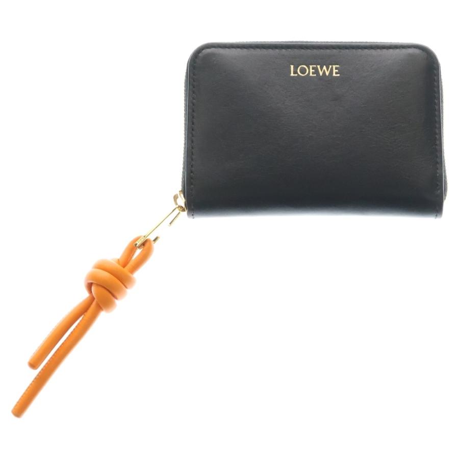 LOEWE（ロエベ） ジップ コインパース コインケース ミニ財布 ブラック