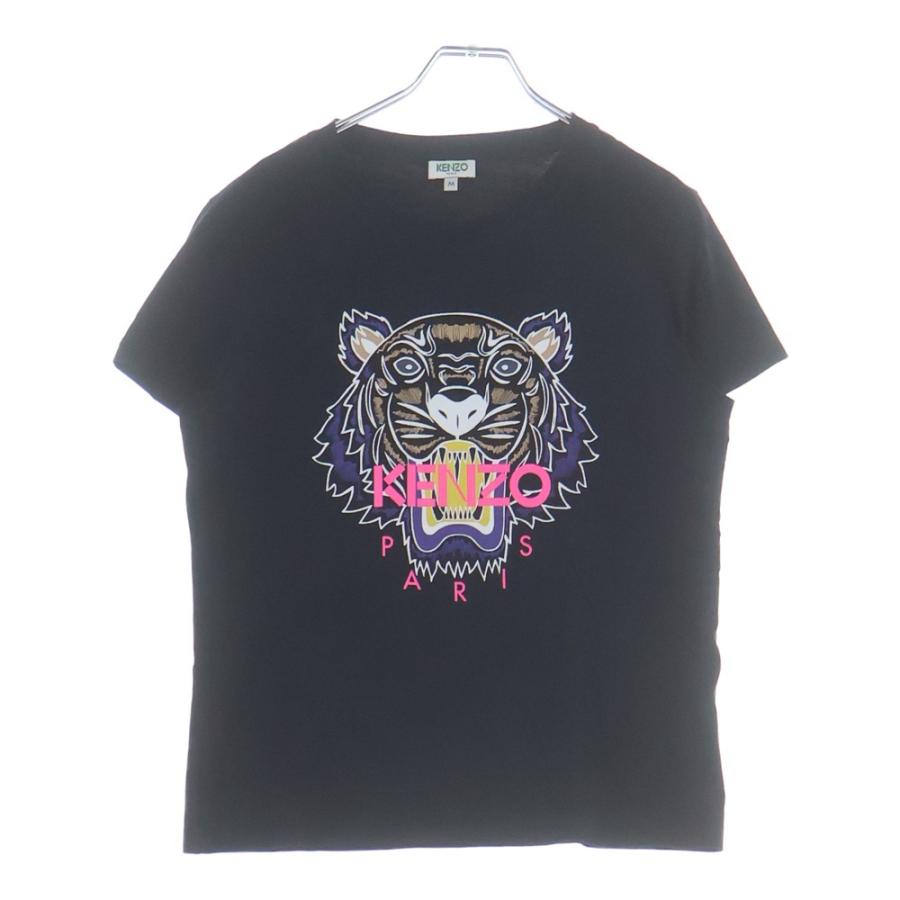 KENZO ケンゾー タイガー グラフィック クルーネック 半袖Tシャツ ブラック KENZO（ケンゾー） タイガー グラフィック クルーネック 半袖Tシャツ