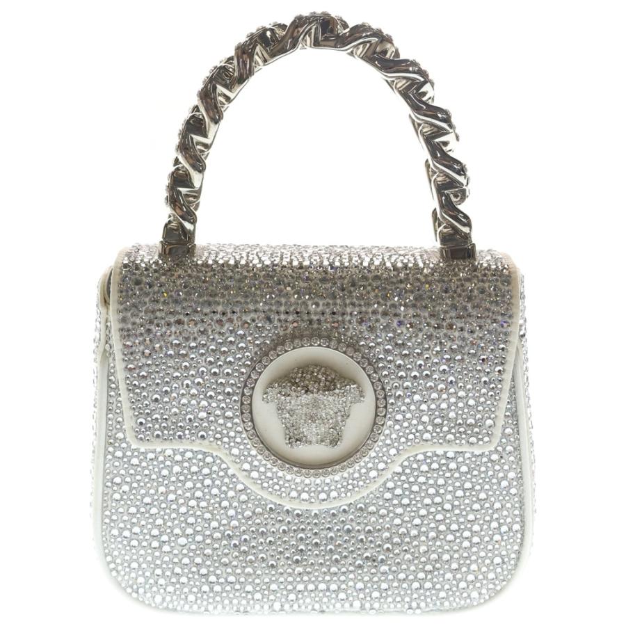 VERSACE ヴェルサーチ ラ メドゥーサ ミニチェーンショルダーバッグ 2WAYバッグ ハンドバッグ シルバー VERSACE（ヴェルサーチェ） ヴェルサーチ ラ メドゥーサ ミニチェーン