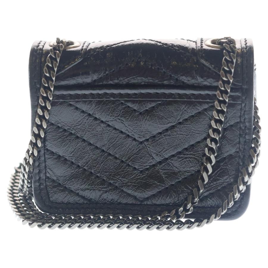 YVES SAINT LAURENT イヴサンローラン NIKI ニキ レザー ミニ チェーンショルダーバッグ ブラック 710844 Yves Saint Laurent（イヴ・サンローラン） NIKI ニキ レザー ミニ