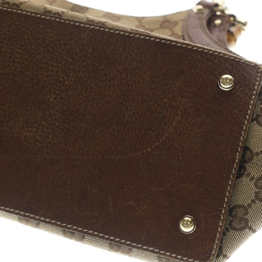 GUCCI（グッチ） バンブー GGキャンバス ハンドバッグ トートバッグ