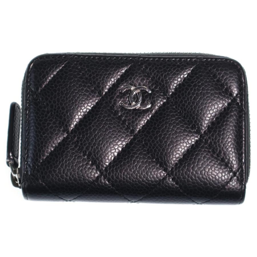 CHANEL（シャネル） マトラッセ コインケース ミニ財布 ブラック