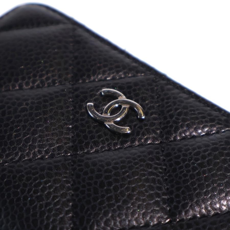 CHANEL（シャネル） マトラッセ コインケース ミニ財布 ブラック