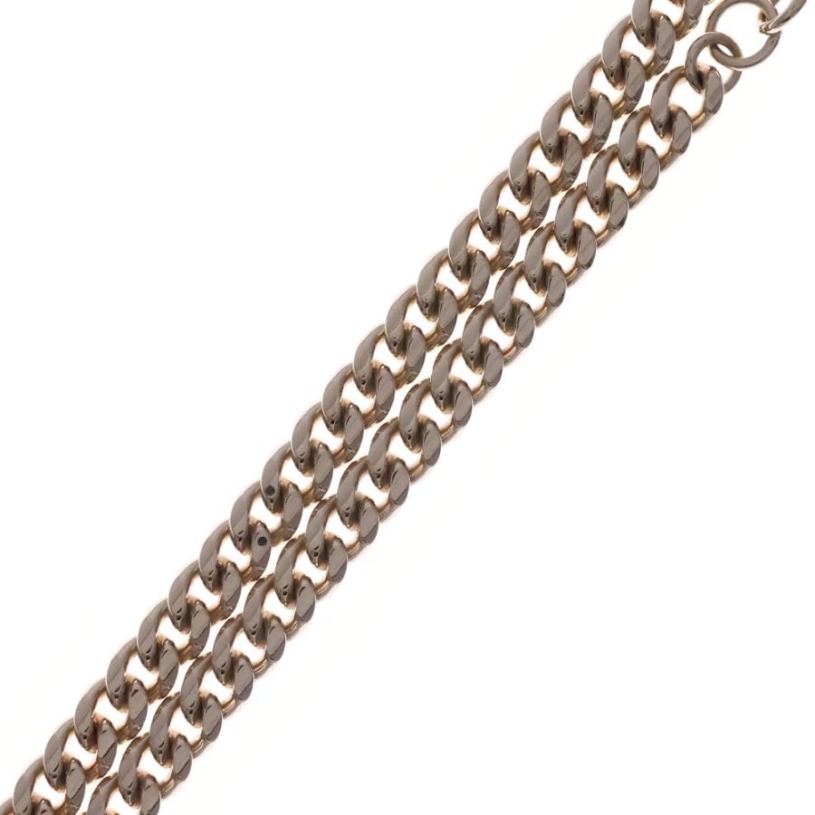 CHANEL シャネル ハートラインストーンロゴネックレス ゴールド F23B_3