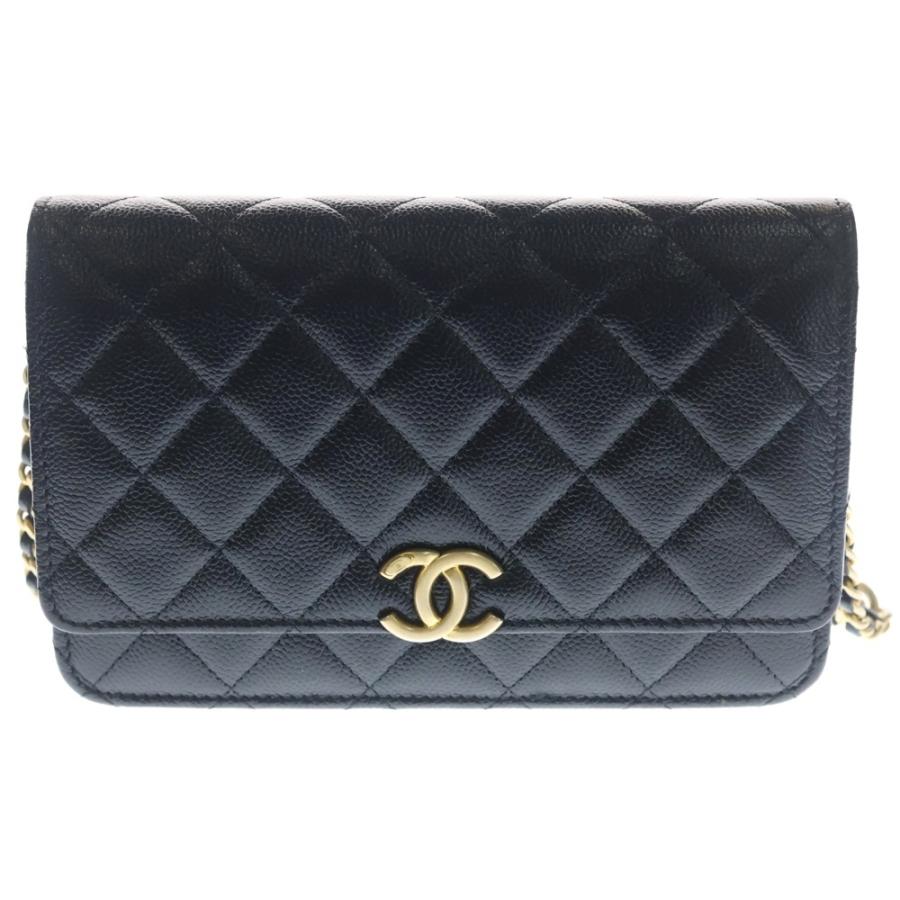 CHANEL（シャネル） マトラッセ チェーンウォレット キャビアスキン