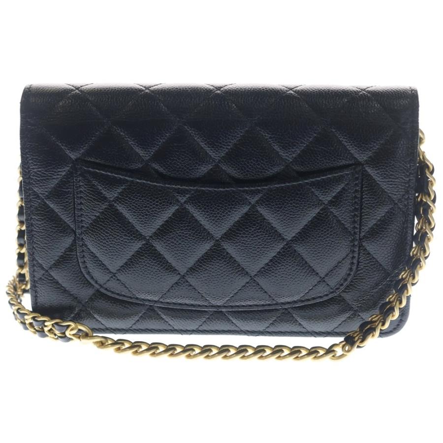 CHANEL（シャネル） マトラッセ チェーンウォレット キャビアスキン