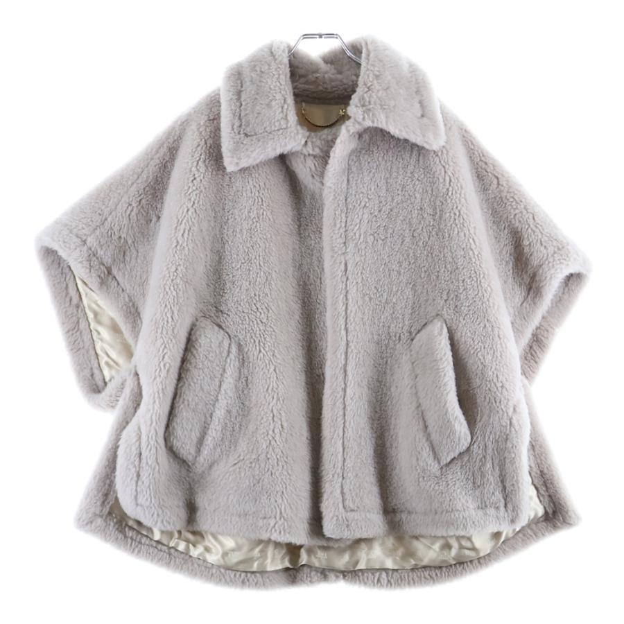 マックスマーラ テディケープ MaxMara テディ サンド　M/L Max Mara（マックスマーラ） テディベアケープ コート サンドベージュ