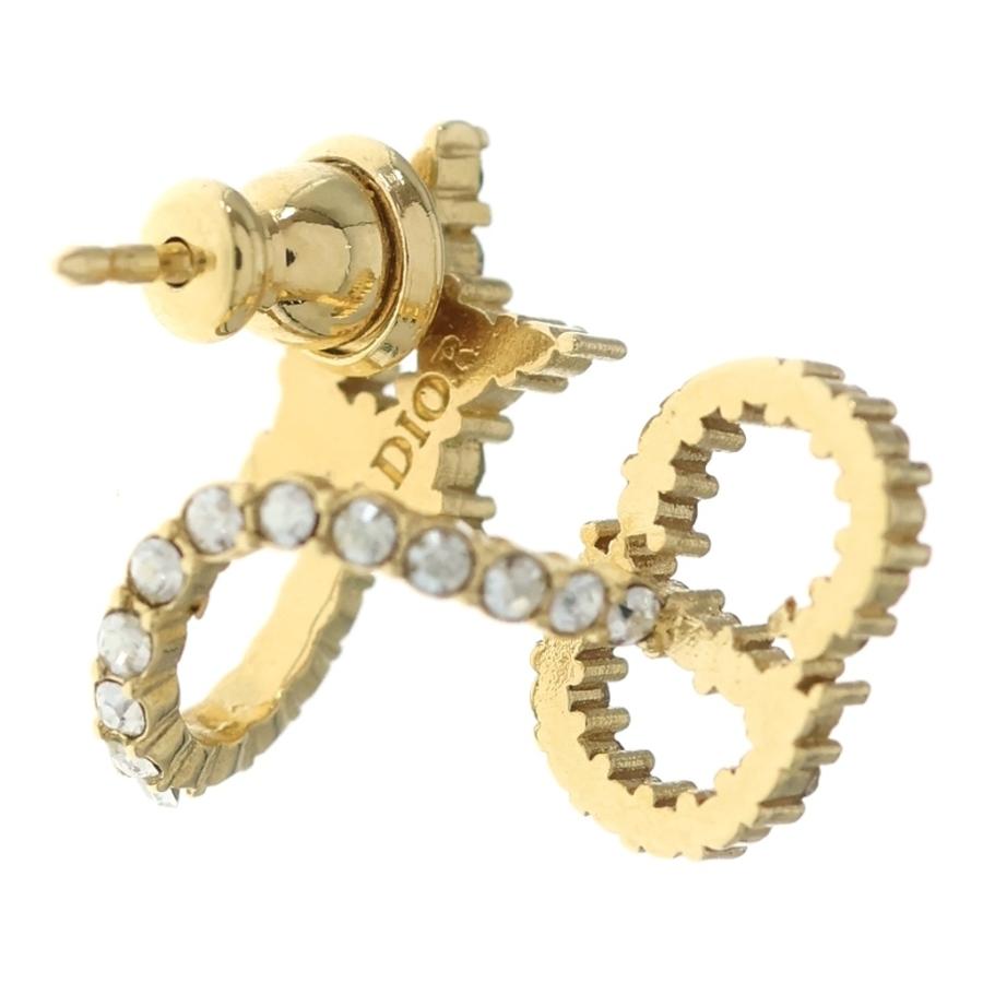 DIOR ディオール CLAIRE DE LUNE ラインストーン CDロゴ ピアス