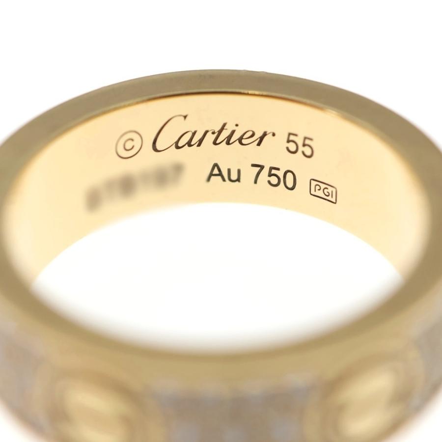 Cartier（カルティエ） ラブリング パヴェダイヤ リング 750PG ピンク