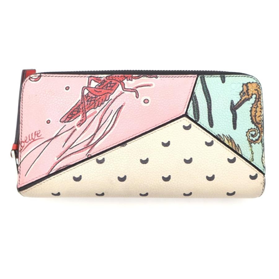LOEWE（ロエベ） パズルジップアラウンド パウラズイビザコラボ レザー