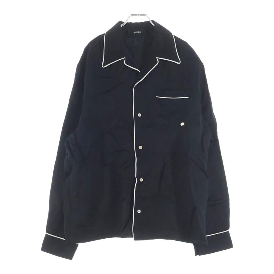 AMIRI アミリ Jacquard Pajama Shirt ジャカード パジャマシャツ 長袖シャツ フローラル レーヨン ブラック AMTOSH1058 AMIRI（アミリ） Jacquard Pajama Shirt ジャカード パジャマシャツ