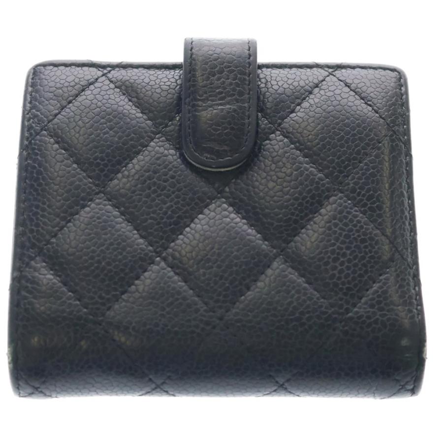 CHANEL（シャネル） マトラッセ ココマーク 2つ折り財布 キャビア