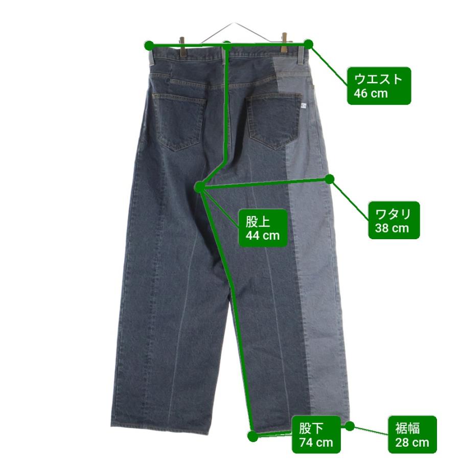 FACETASM（ファセッタズム） PATCHWORK DENIM PANTS パッチワーク