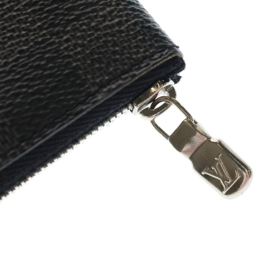 【美品】ルイヴィトン(ダミエ・グラフィット)ポシェット クレ キーケース ポーチ LOUIS VUITTON（ルイ・ヴィトン） ダミエ グラフィット ポシェット