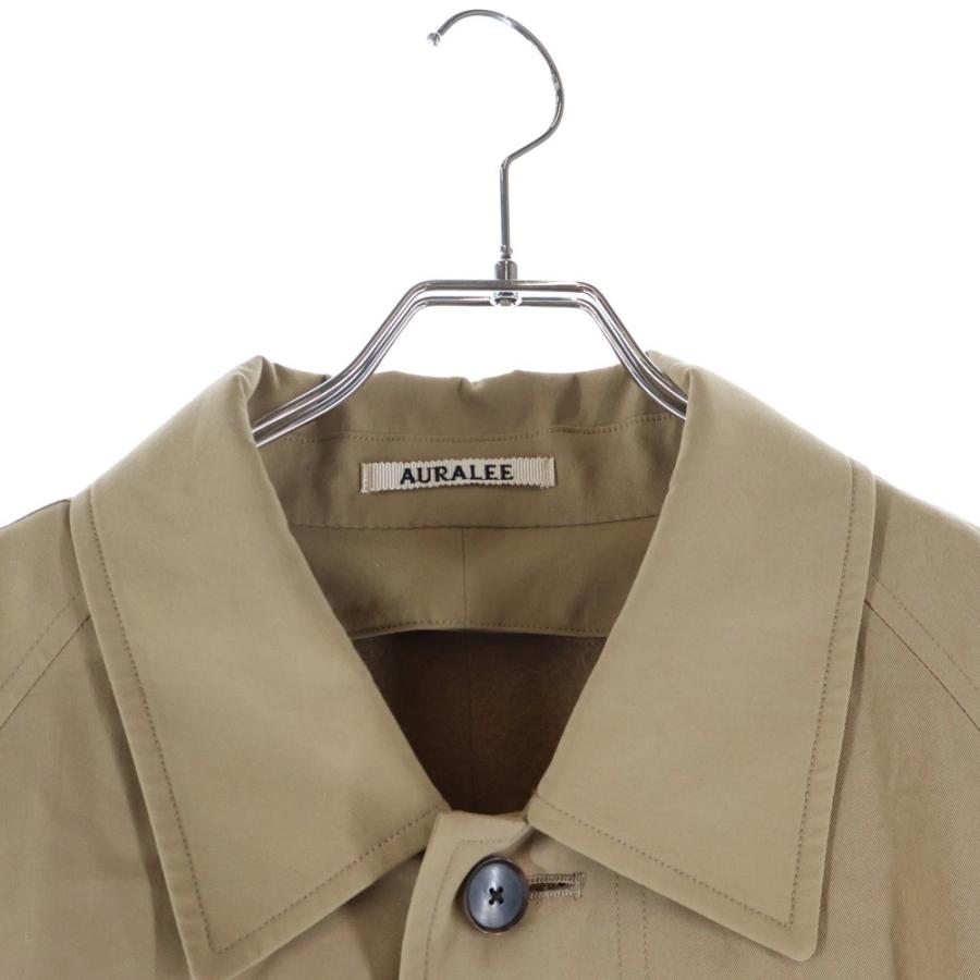 AURALEE フィンクスハードツイストギャバジンステンカラーコート size4 AURALEE / Finx Hard Twist Gabardine Soutien Collar Coat (Ink Black