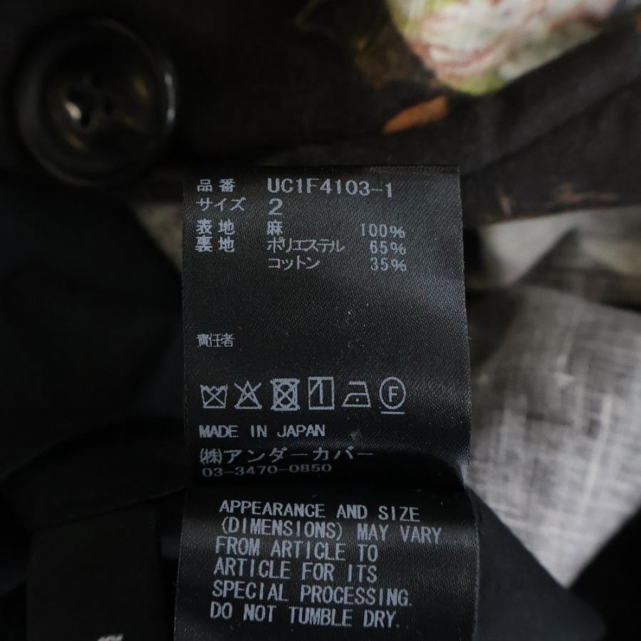 UNDERCOVER（アンダーカバー） 26SS EMMA 総柄 リネン ワイヤーラベル